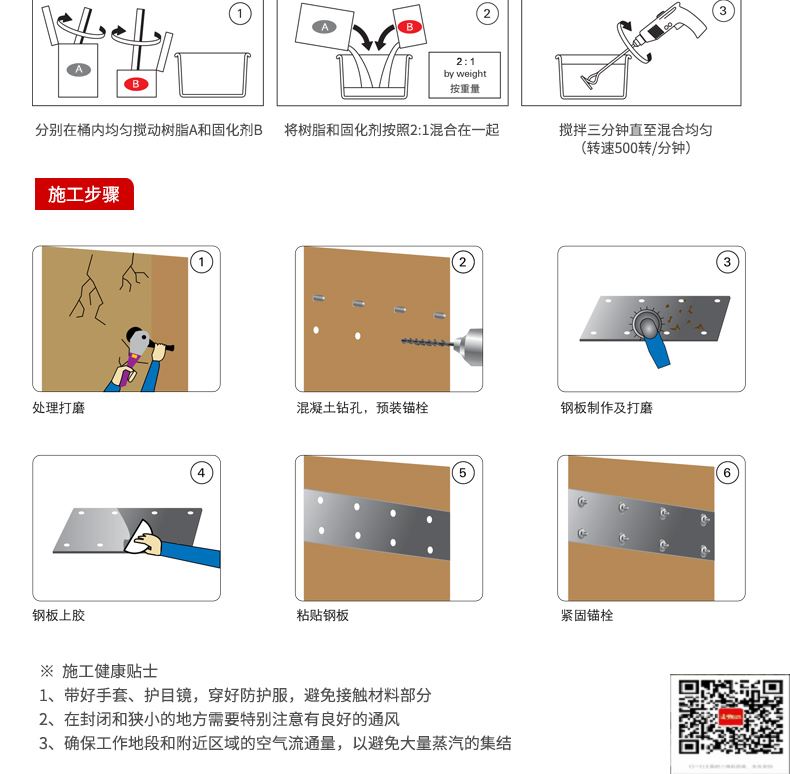 包钢无为粘钢加固施工过程